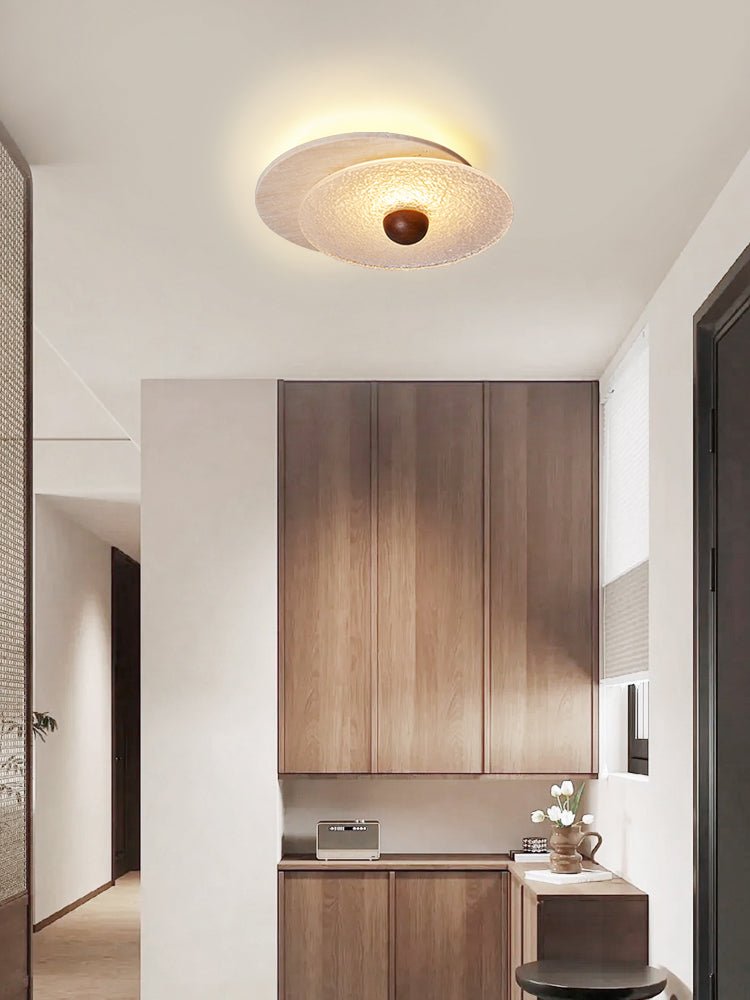 Lunar Ripple Ceiling Light