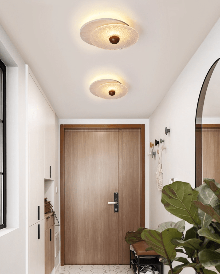 Lunar Ripple Ceiling Light