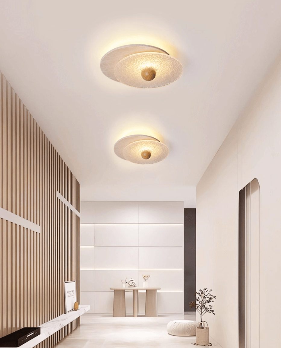 Lunar Ripple Ceiling Light