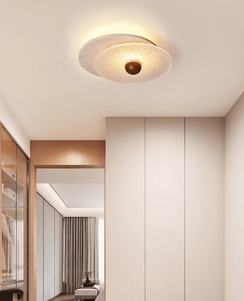 Lunar Ripple Ceiling Light