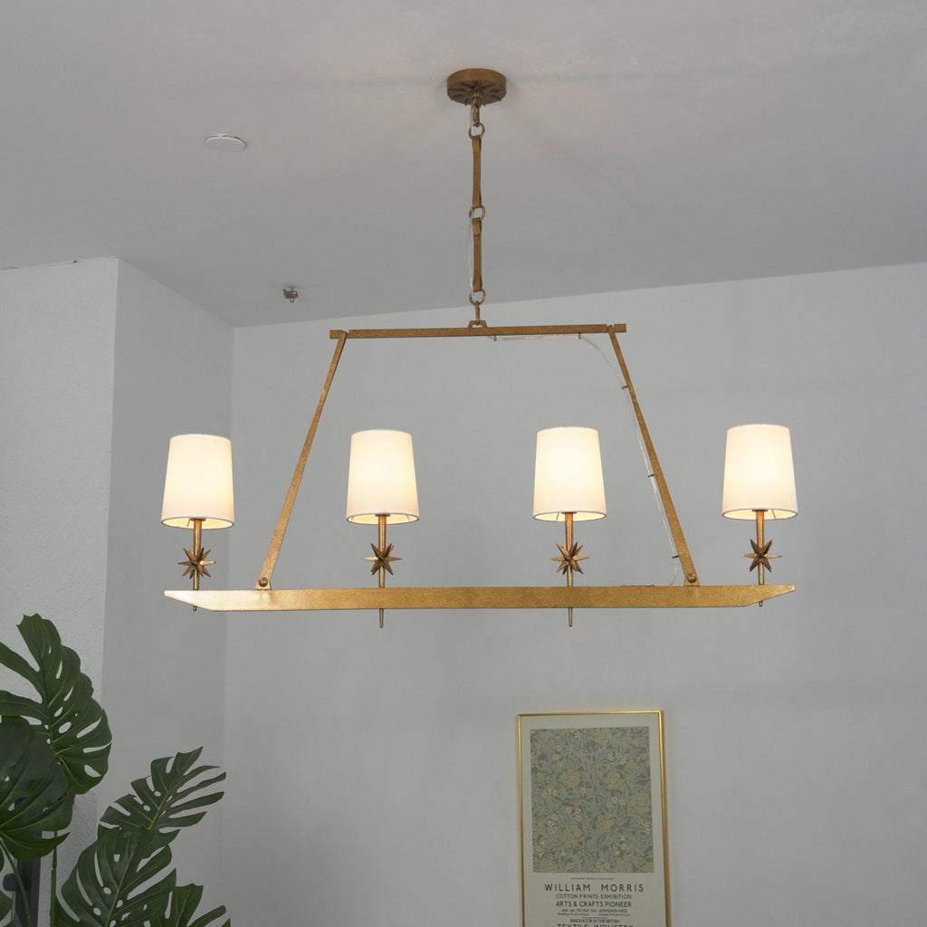 Stellar Frame Linear Chandelier