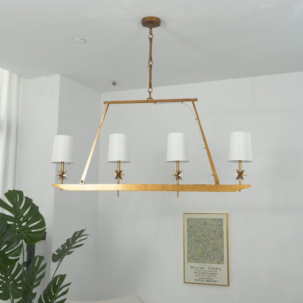 Stellar Frame Linear Chandelier