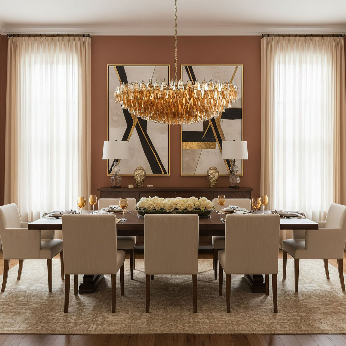 Amber Sorrento Chandelier