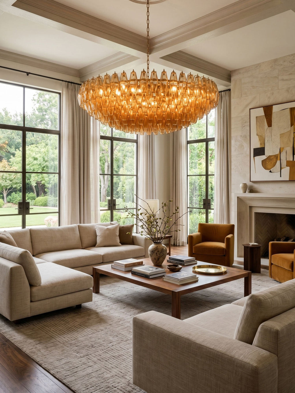 Amber Sorrento Chandelier