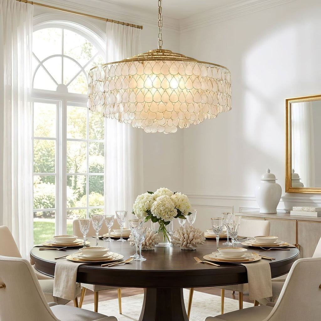 Teardrops Shell Chandelier