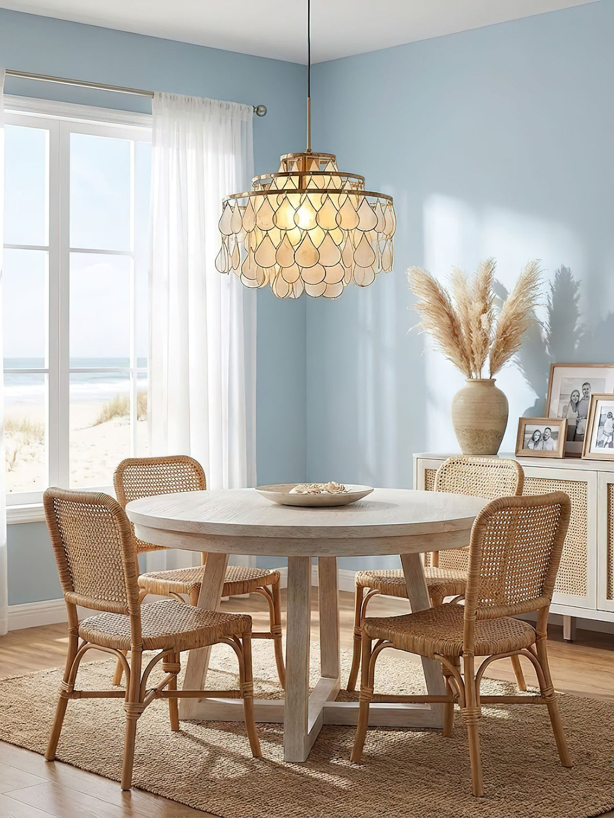 Teardrops Shell Chandelier