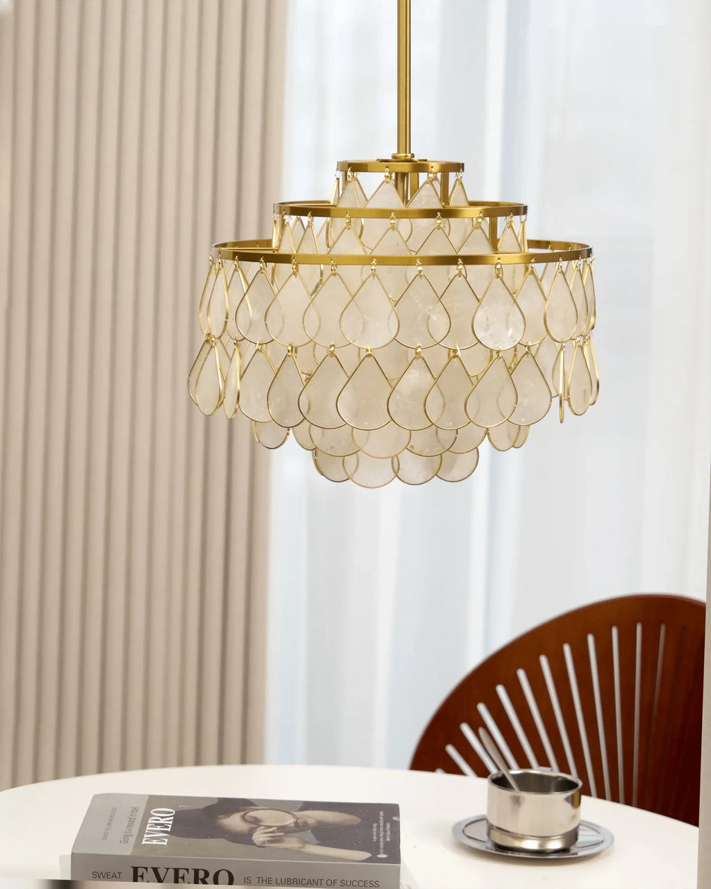 Teardrops Shell Chandelier
