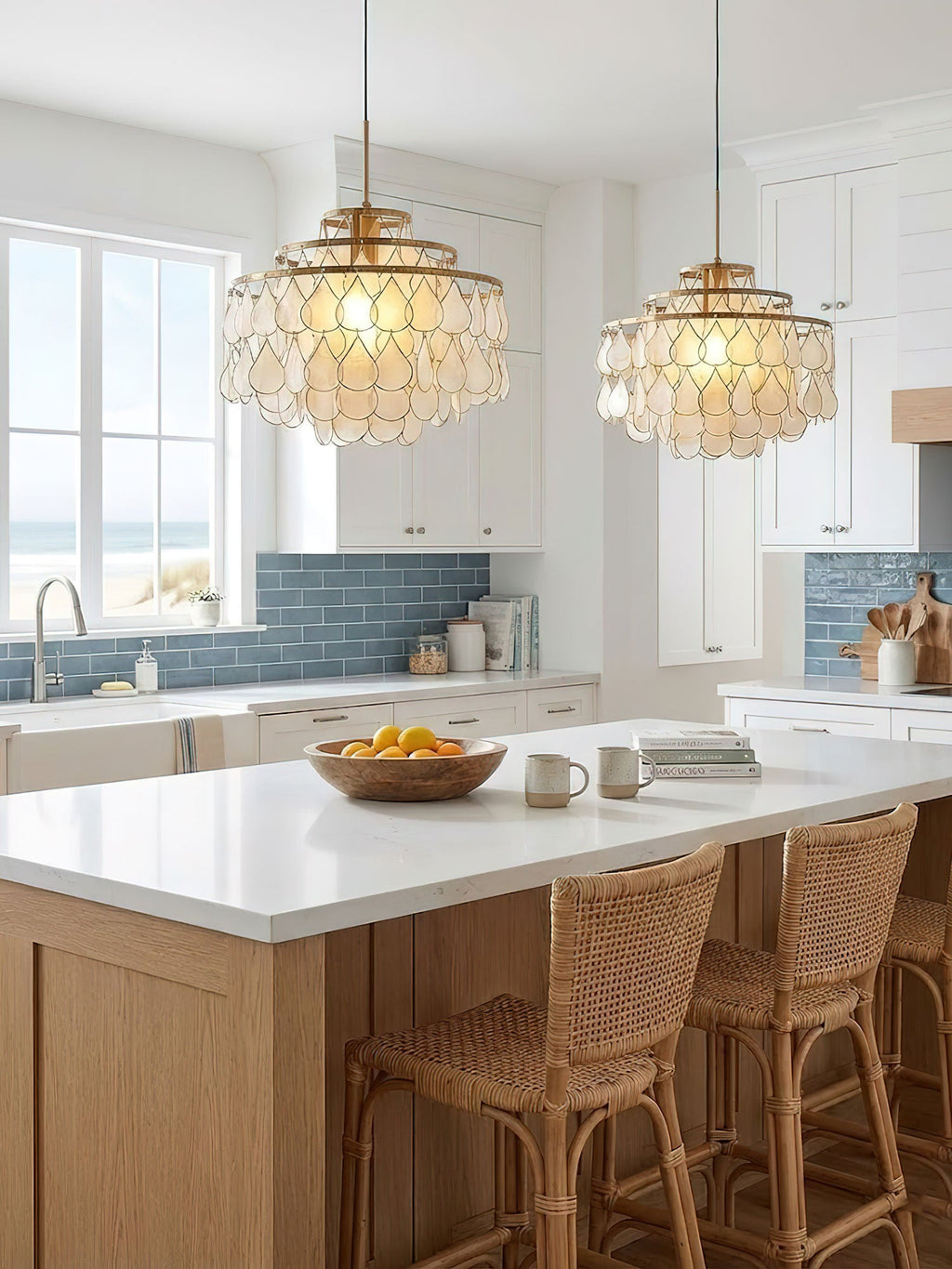 Teardrops Shell Chandelier