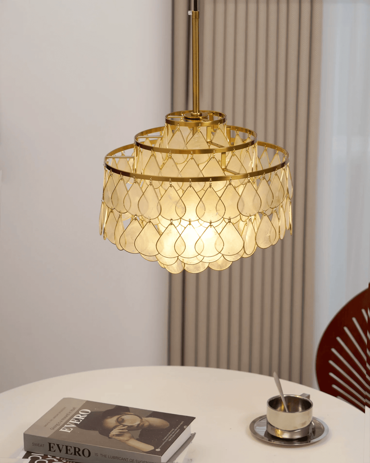 Teardrops Shell Chandelier
