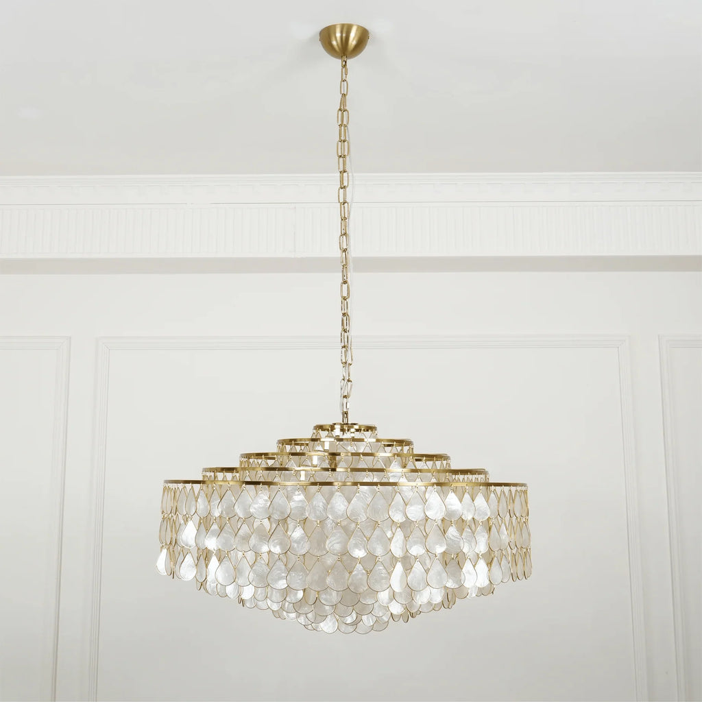 Teardrops Shell Chandelier