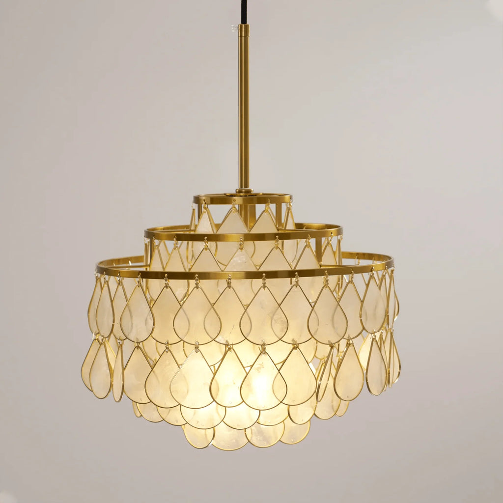 Teardrops Shell Chandelier