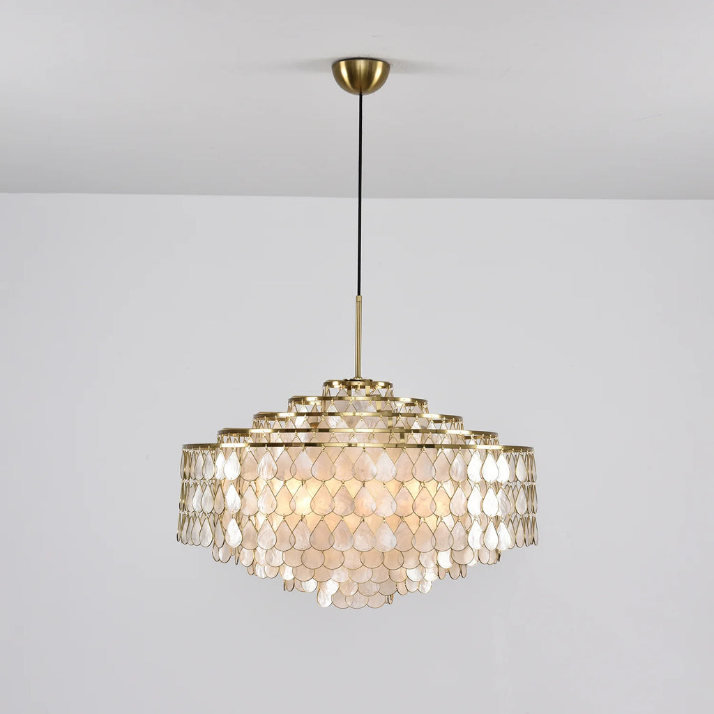 Teardrops Shell Chandelier