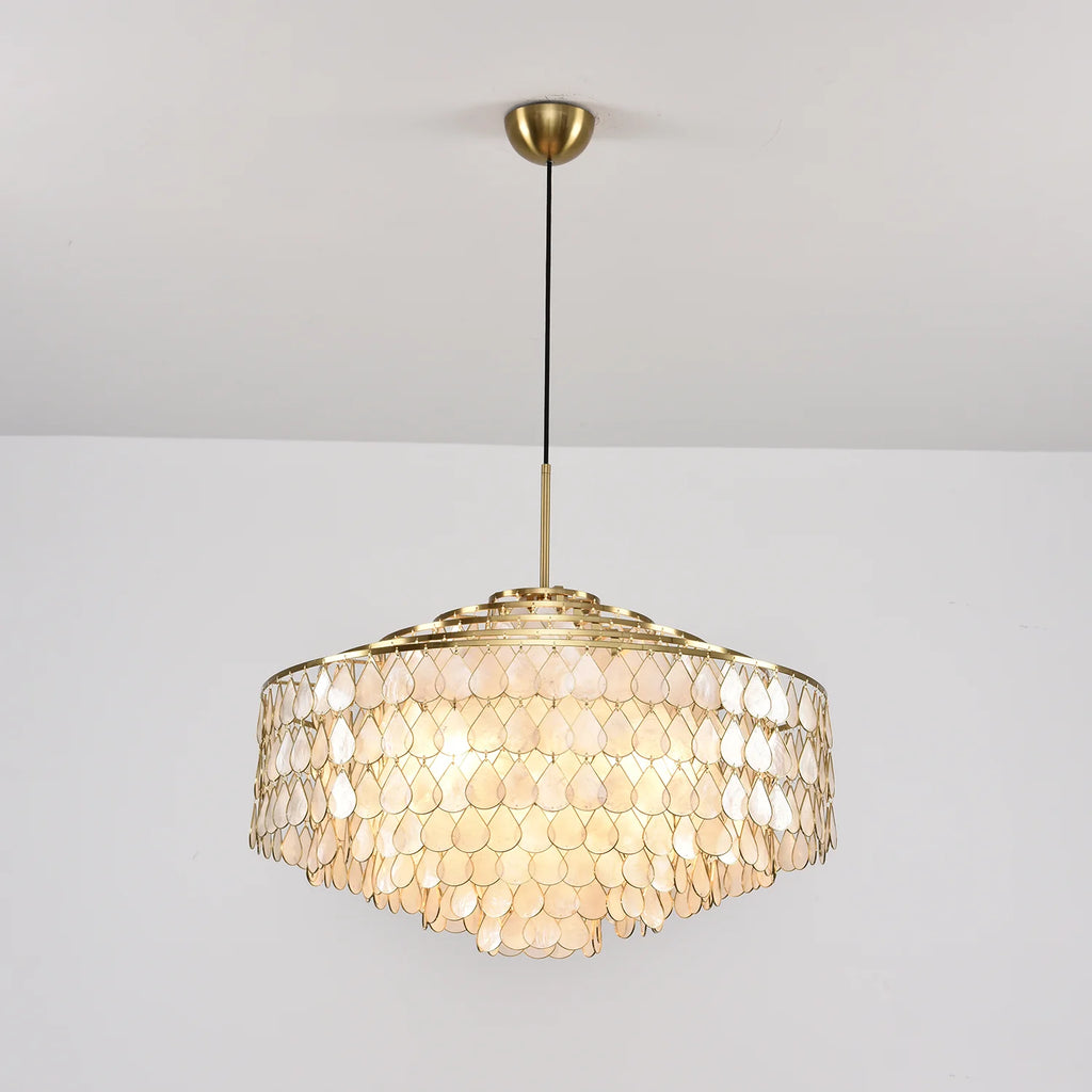 Teardrops Shell Chandelier