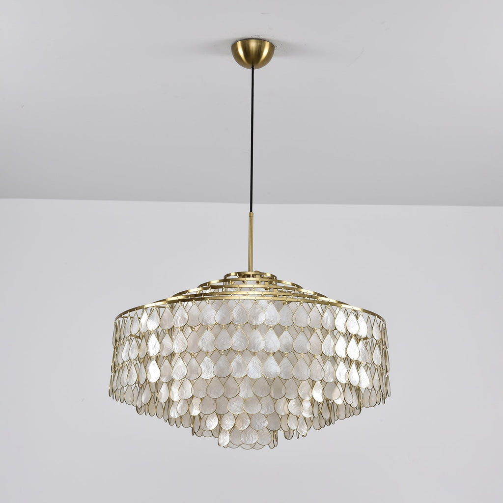Teardrops Shell Chandelier