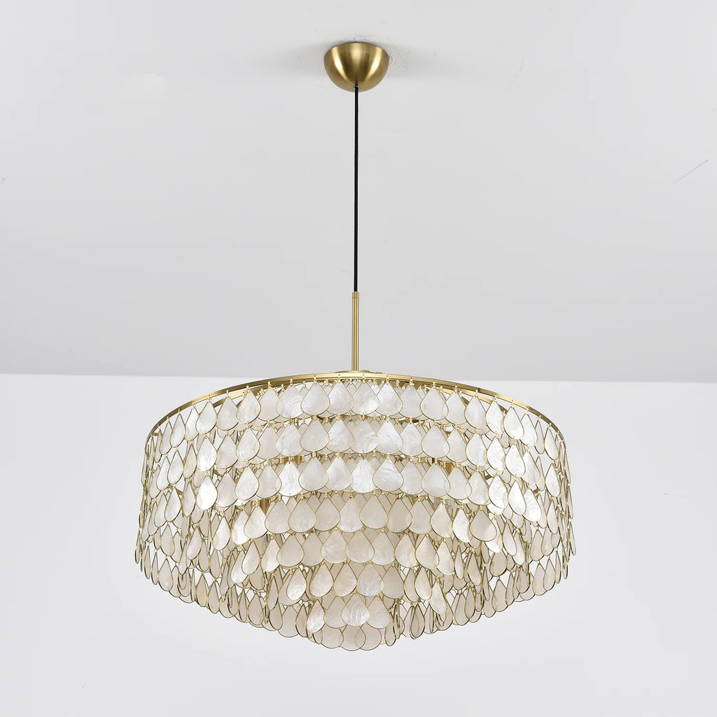 Teardrops Shell Chandelier