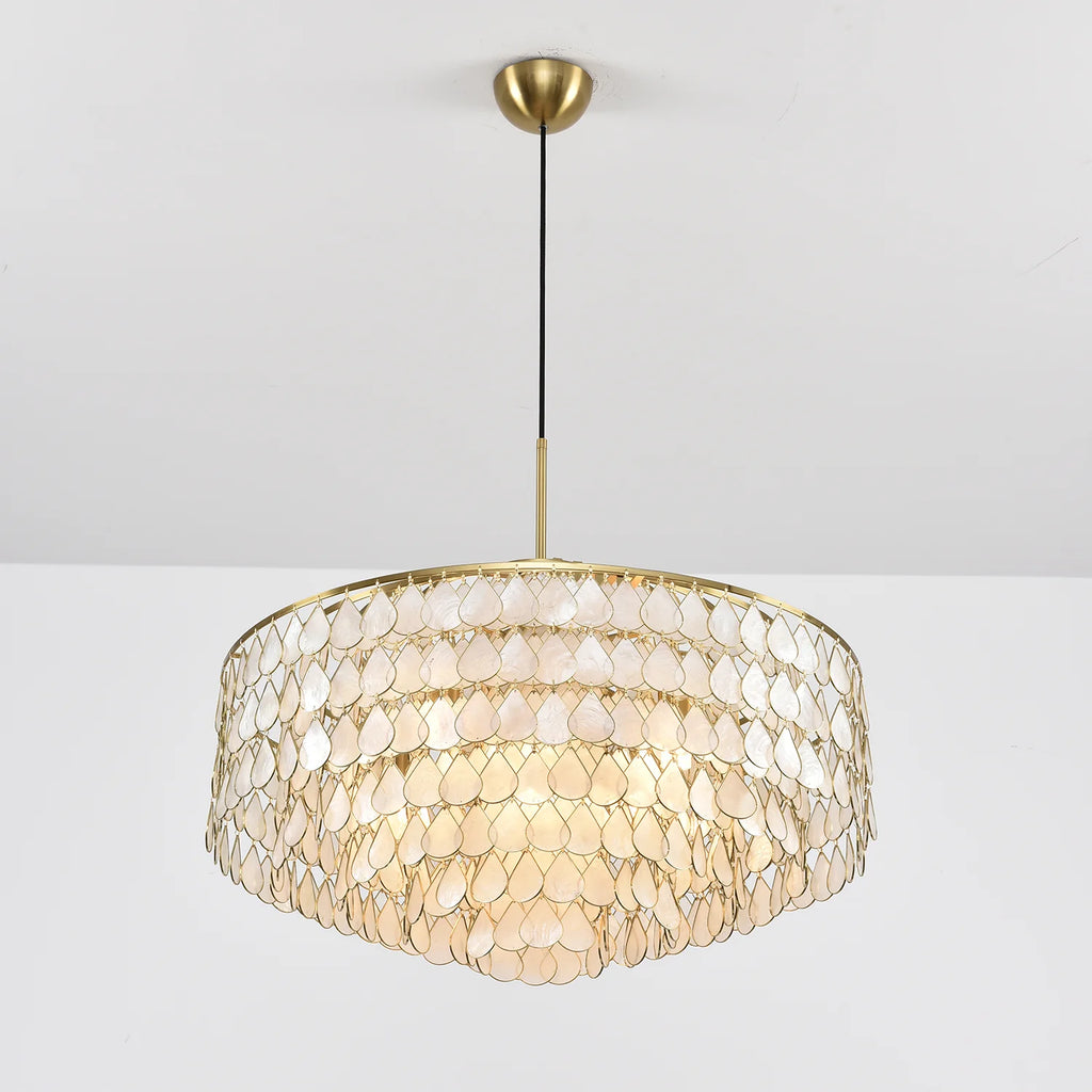 Teardrops Shell Chandelier
