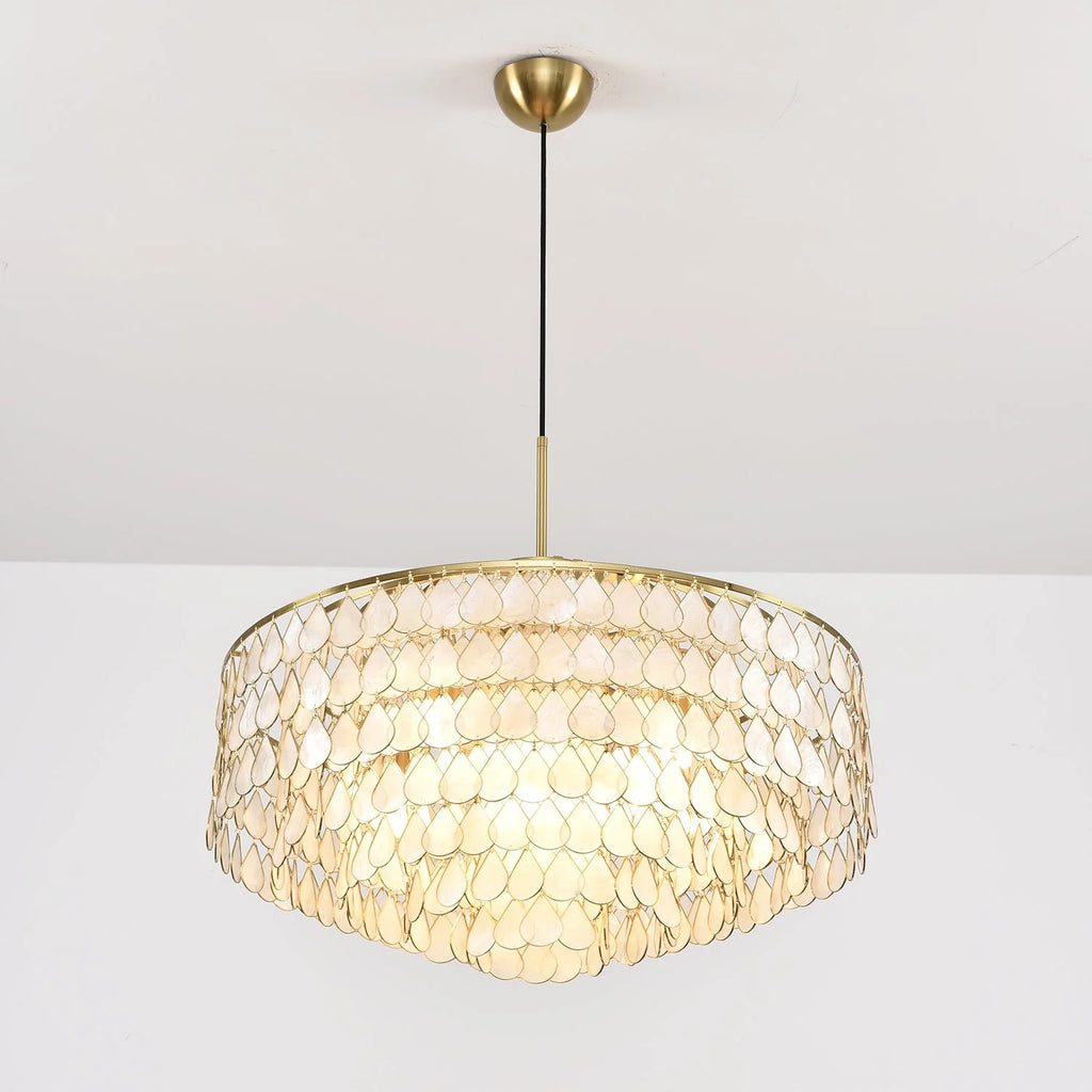 Teardrops Shell Chandelier