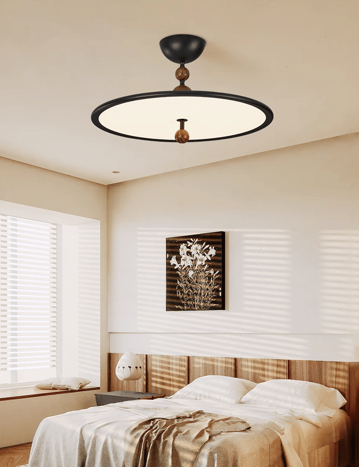 Disc & Bead Ceiling Light