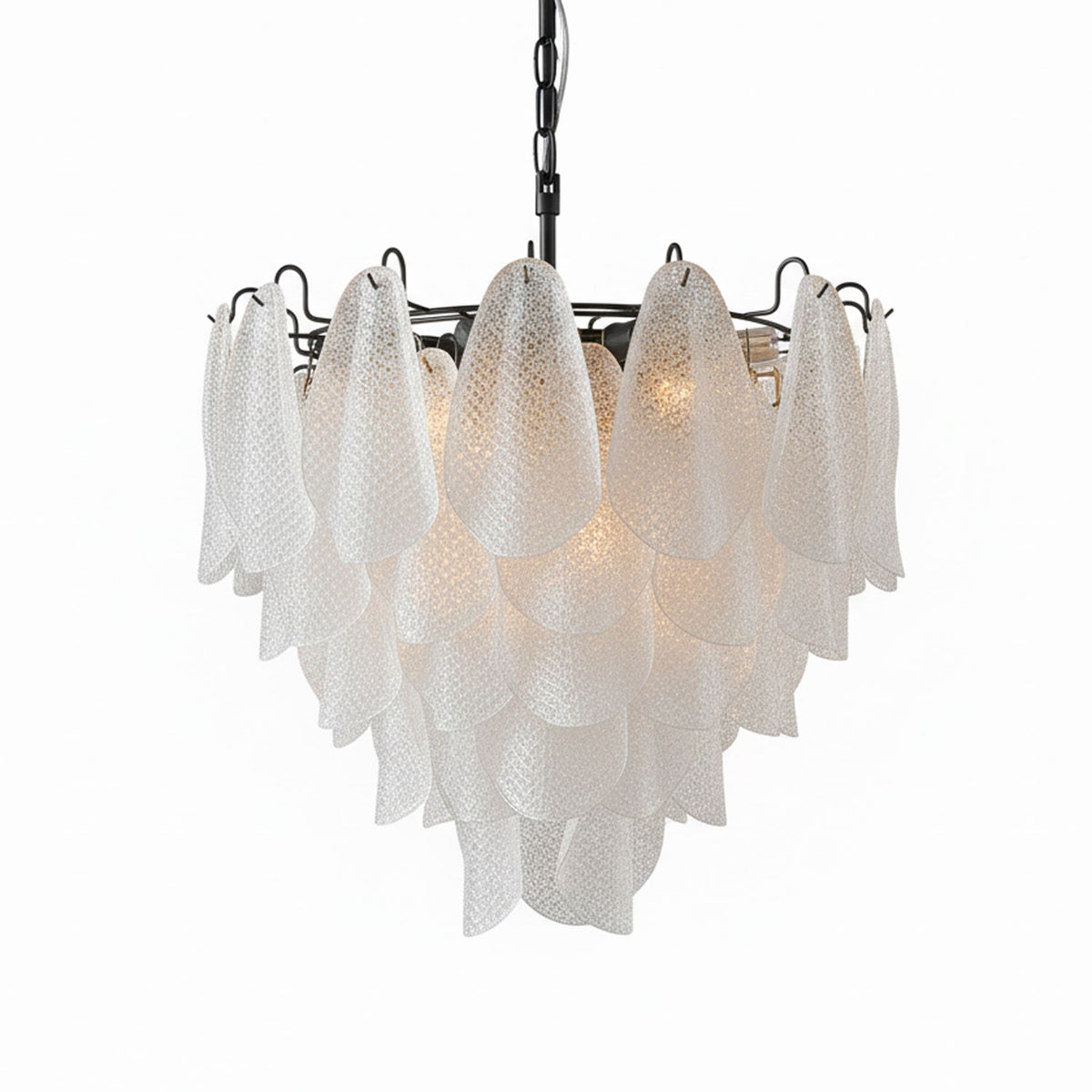 Glass Teardrop Chandelier