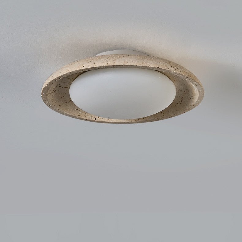 Lunara Yellow Travertine Ceiling Light