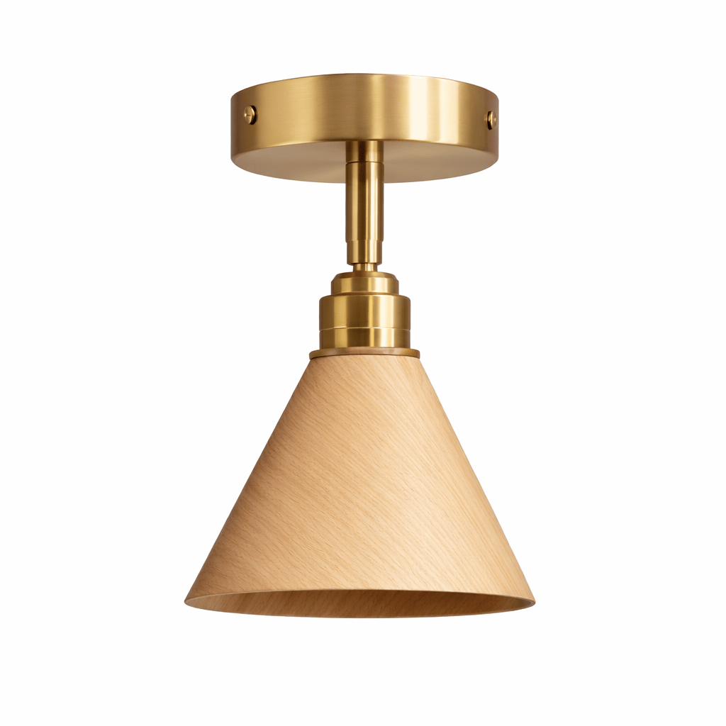 Cone Semi-Flush Ceiling Light