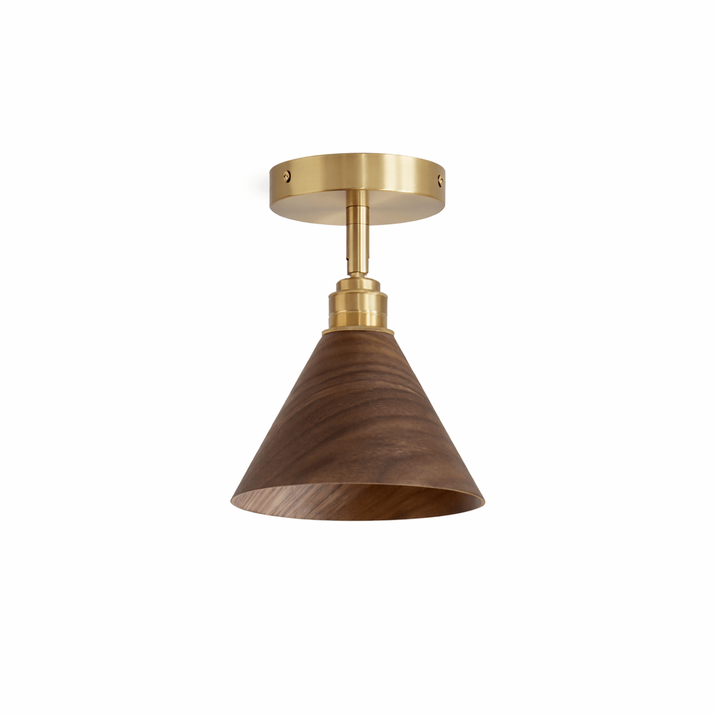 Cone Semi-Flush Ceiling Light
