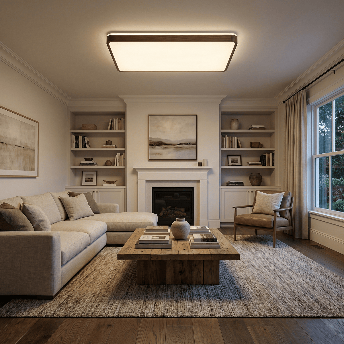 Alder Frame Ceiling Lamp