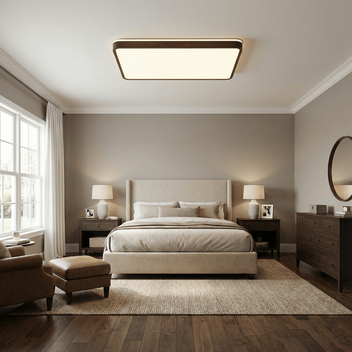 Alder Frame Ceiling Lamp