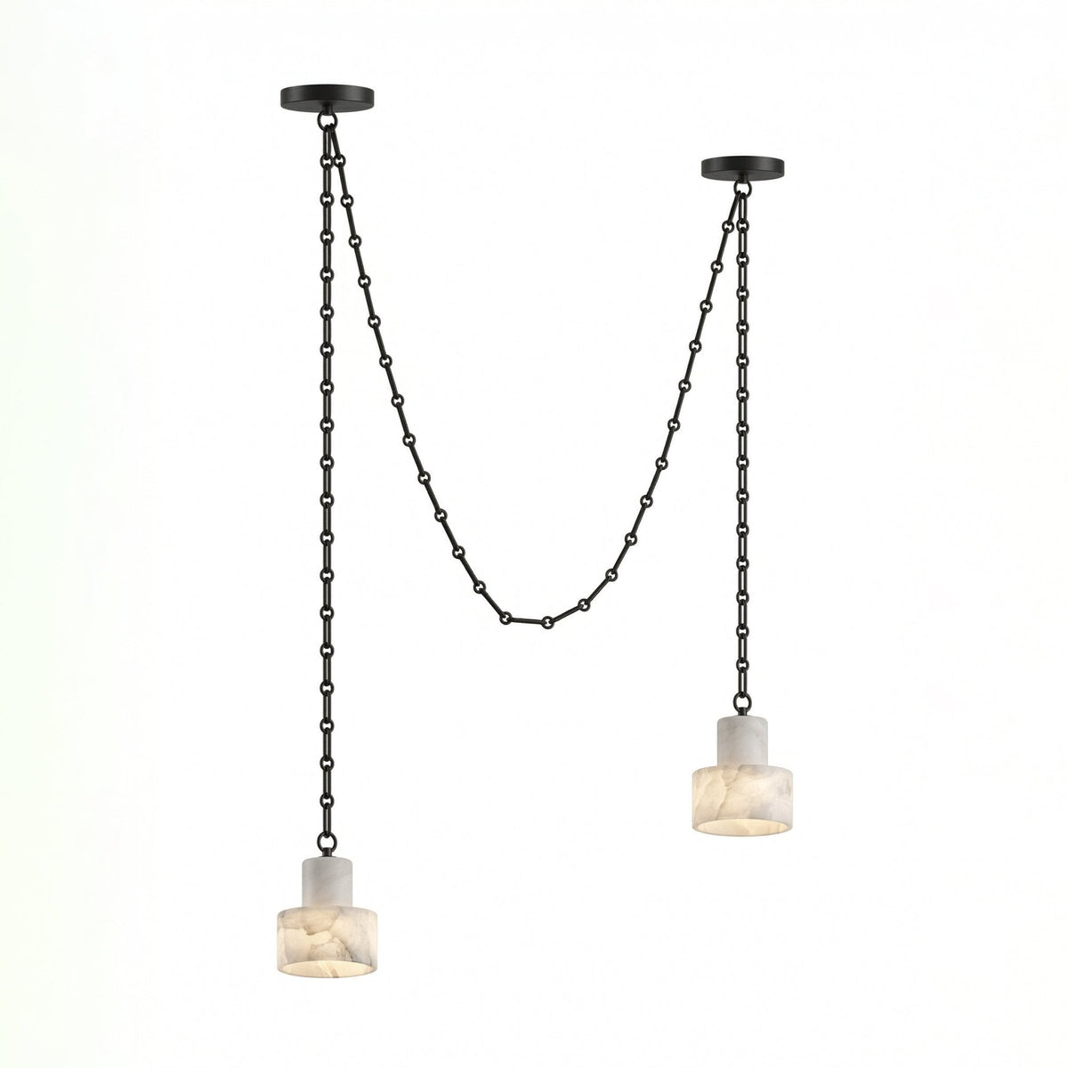 Multi-Tier Chain Drum Pendant Lamp