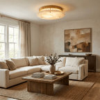 Alabaster Disc Ceiling Lamp