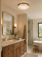 Alabaster Disc Ceiling Lamp