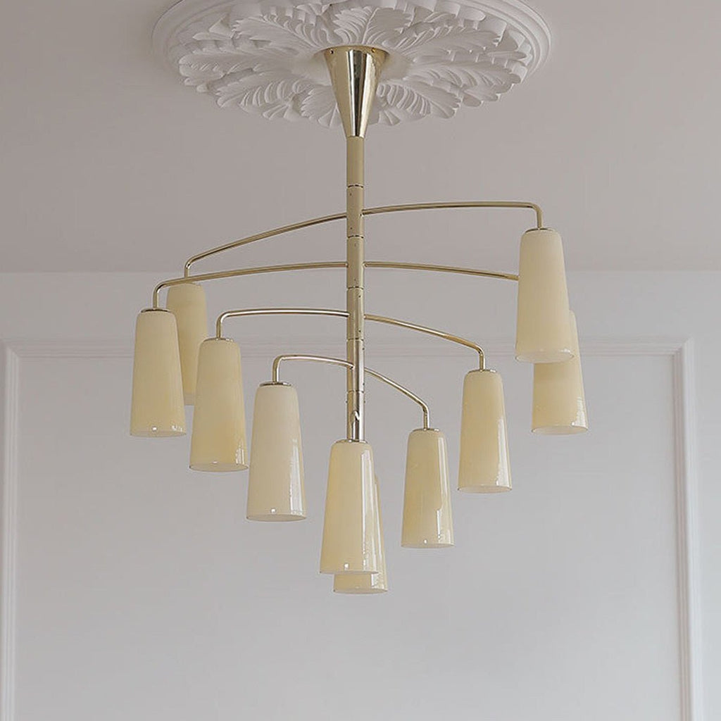 Spiral Tiered Chandelier