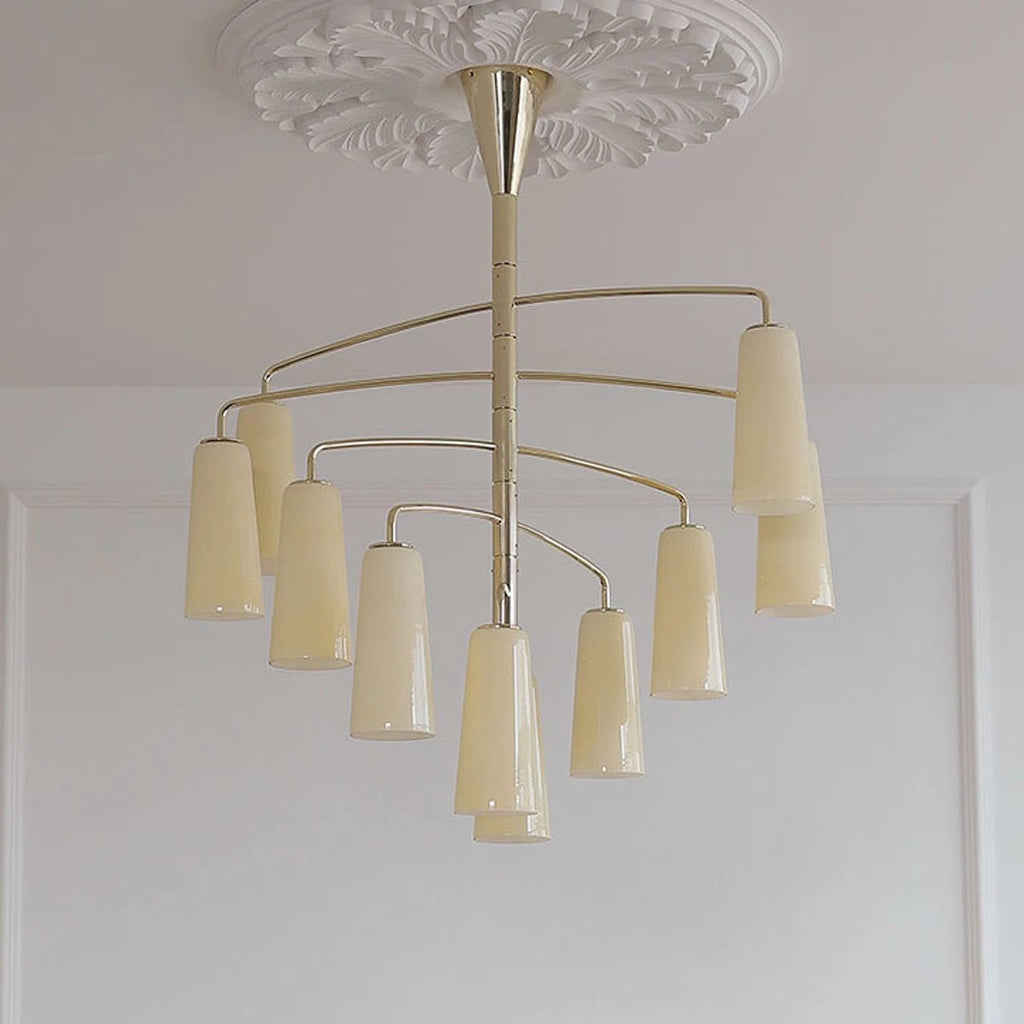 Spiral Tiered Chandelier