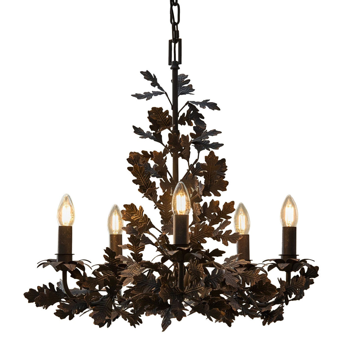 Thicket Oak Leaf Chandelier