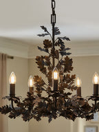 Thicket Oak Leaf Chandelier