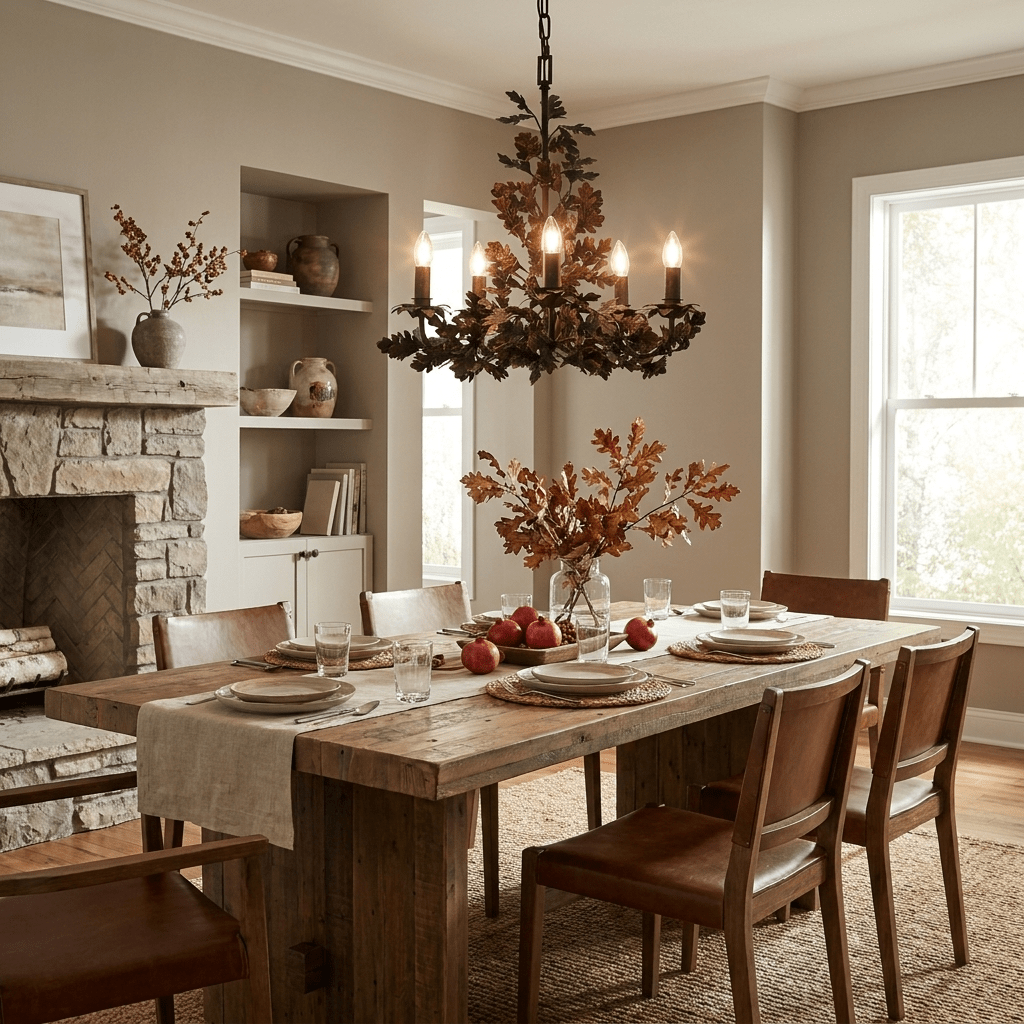 Thicket Oak Leaf Chandelier