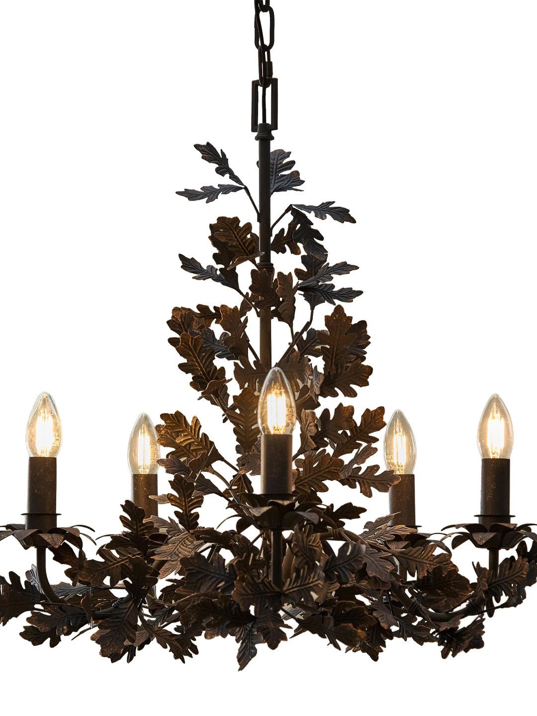 Thicket Oak Leaf Chandelier
