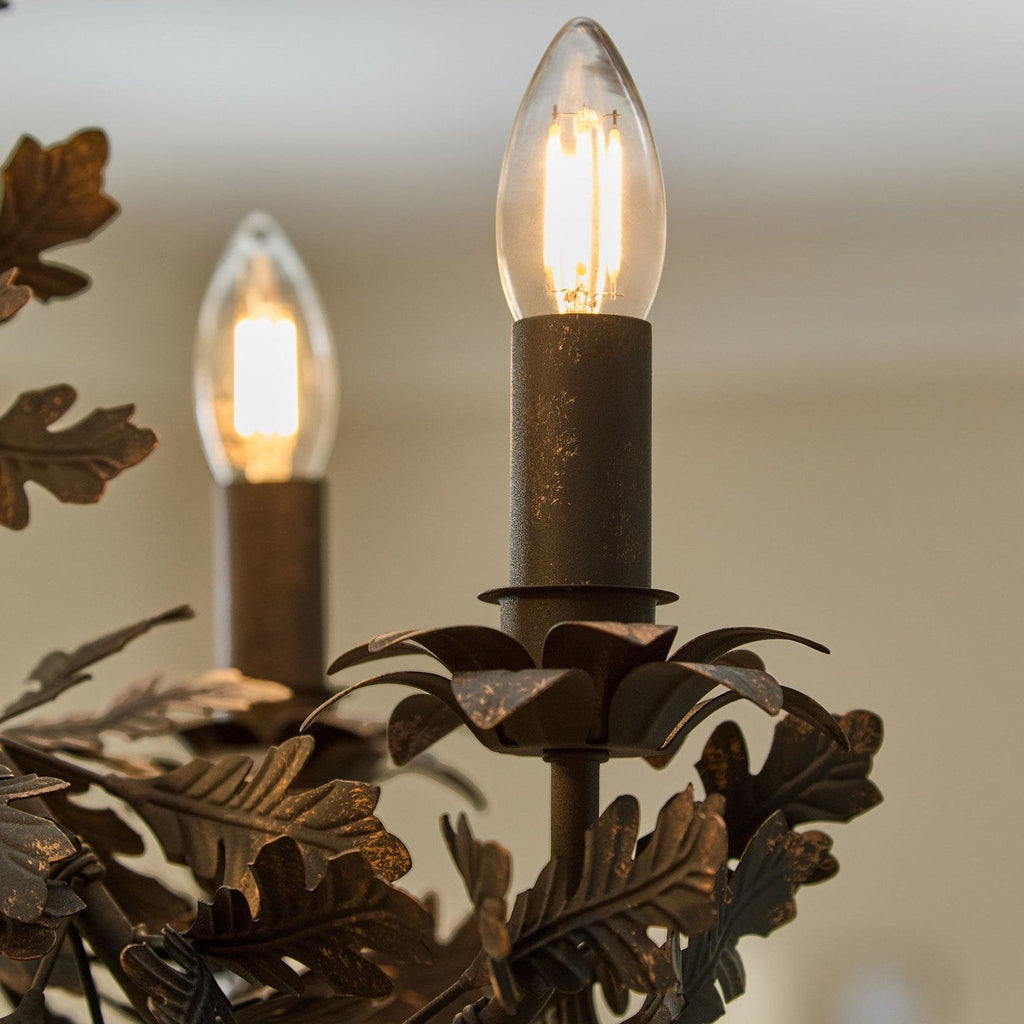 Thicket Oak Leaf Chandelier