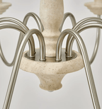 Veyra Travertine Candle Chandelier