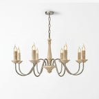 Veyra Travertine Candle Chandelier