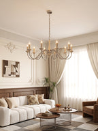 Veyra Travertine Candle Chandelier
