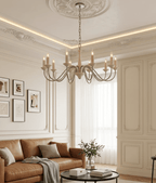 Veyra Travertine Candle Chandelier