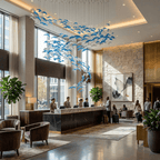Nerissa LED Glass Dolphin Chandelier