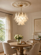 Murano Glass Leaf Chandelier