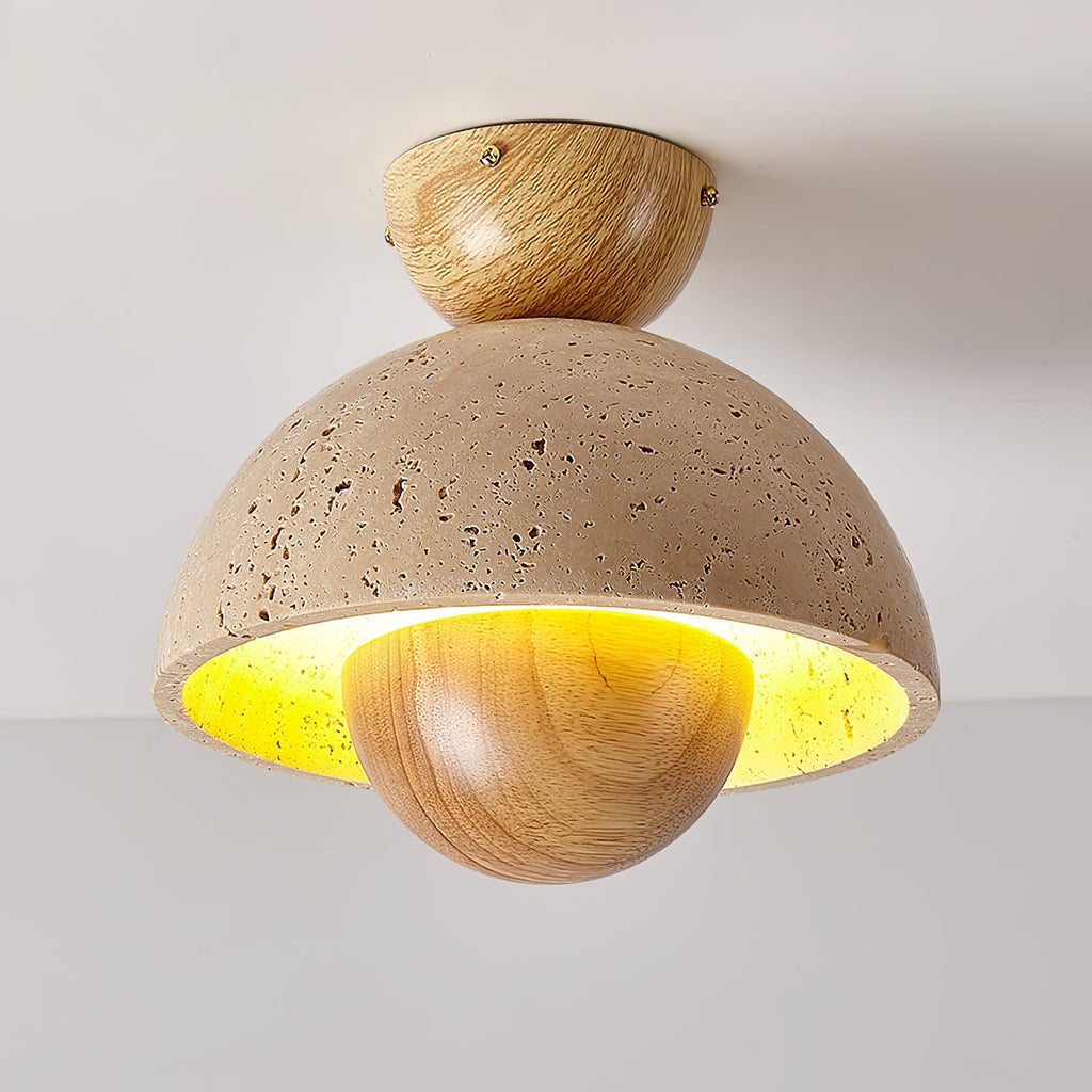 Nerio Travertine Ceiling Light