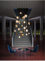 Cosmic Sphere Cascade Chandelier