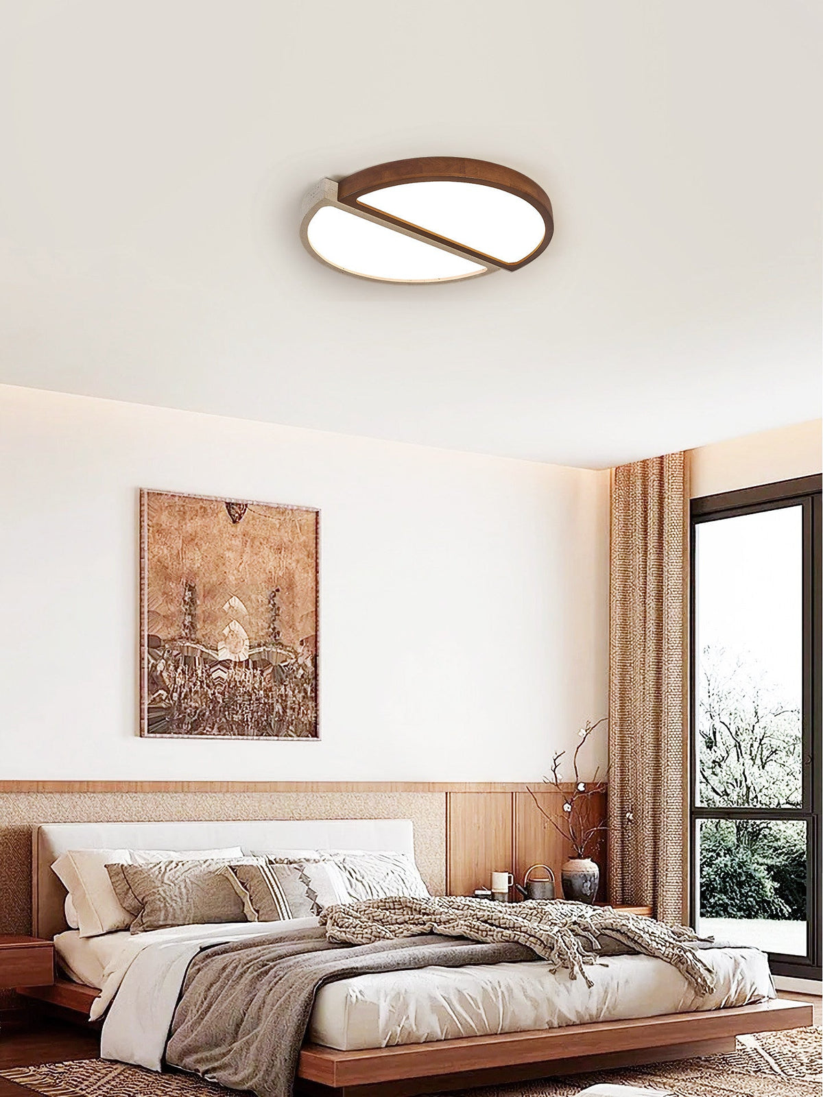 Zyren Travertine Ceiling Light