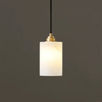 Alabaster Cylinder Cluster Chandelier