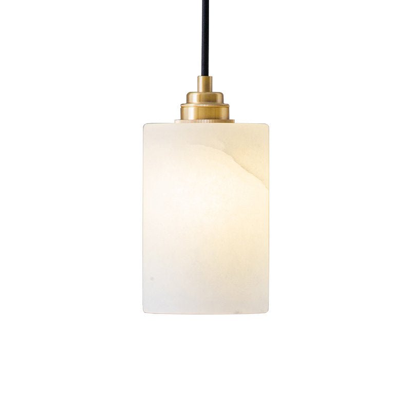 Alabaster Cylinder Cluster Chandelier