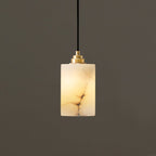 Alabaster Cylinder Cluster Chandelier